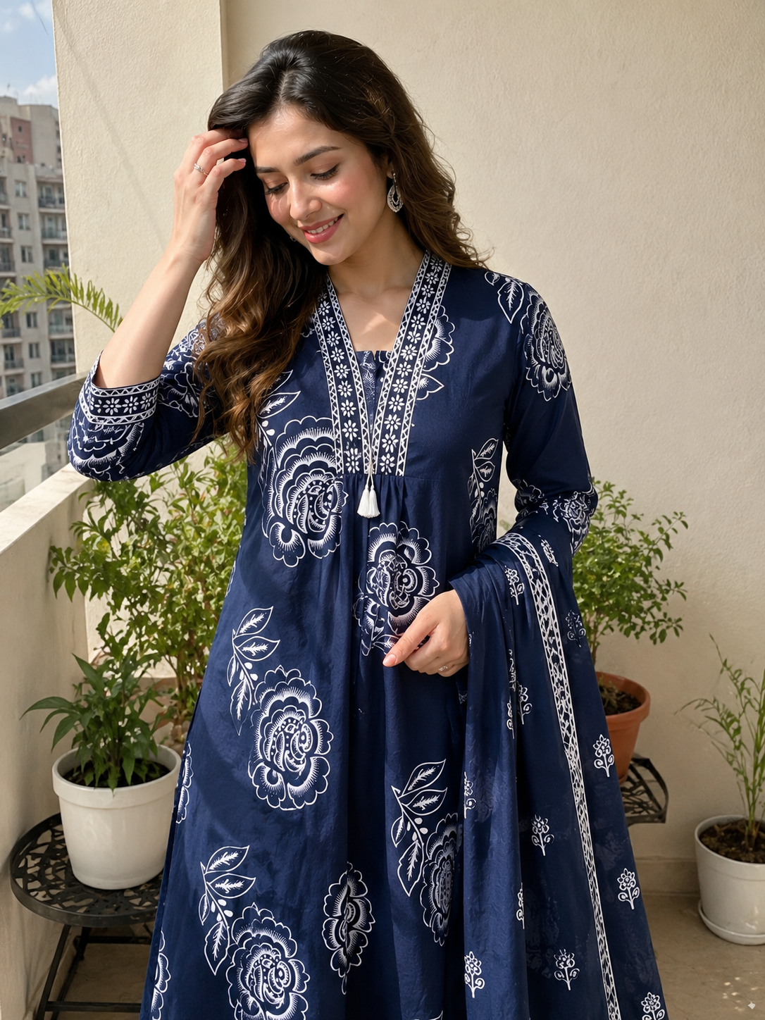 Blue Gulshan Suit Set