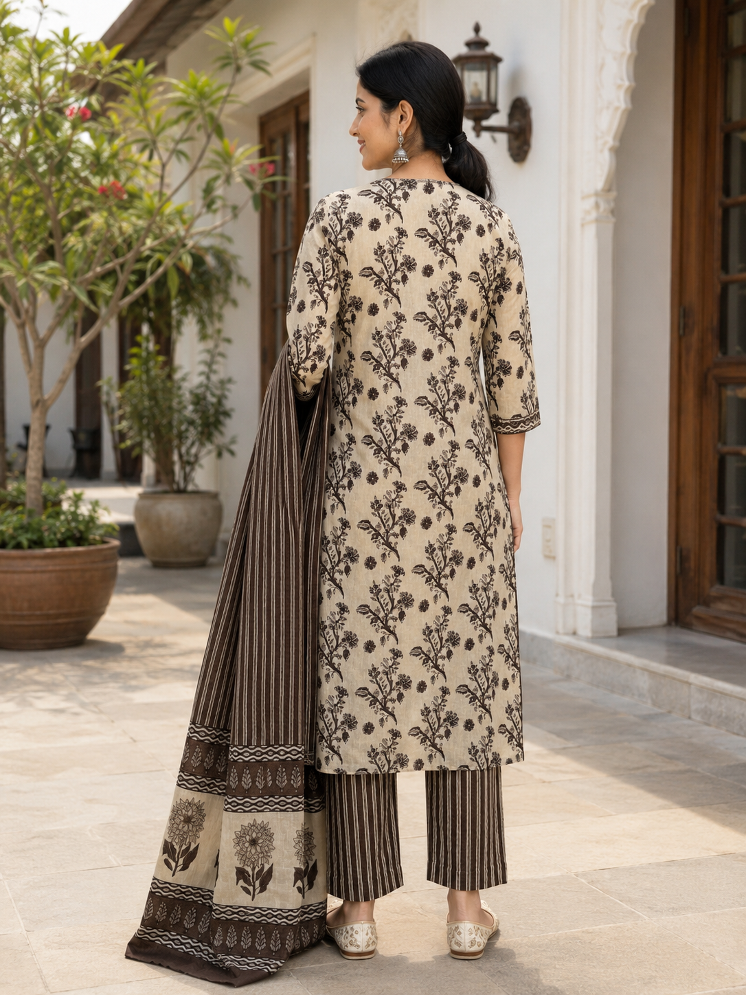 Brown Aabroo Suit Set