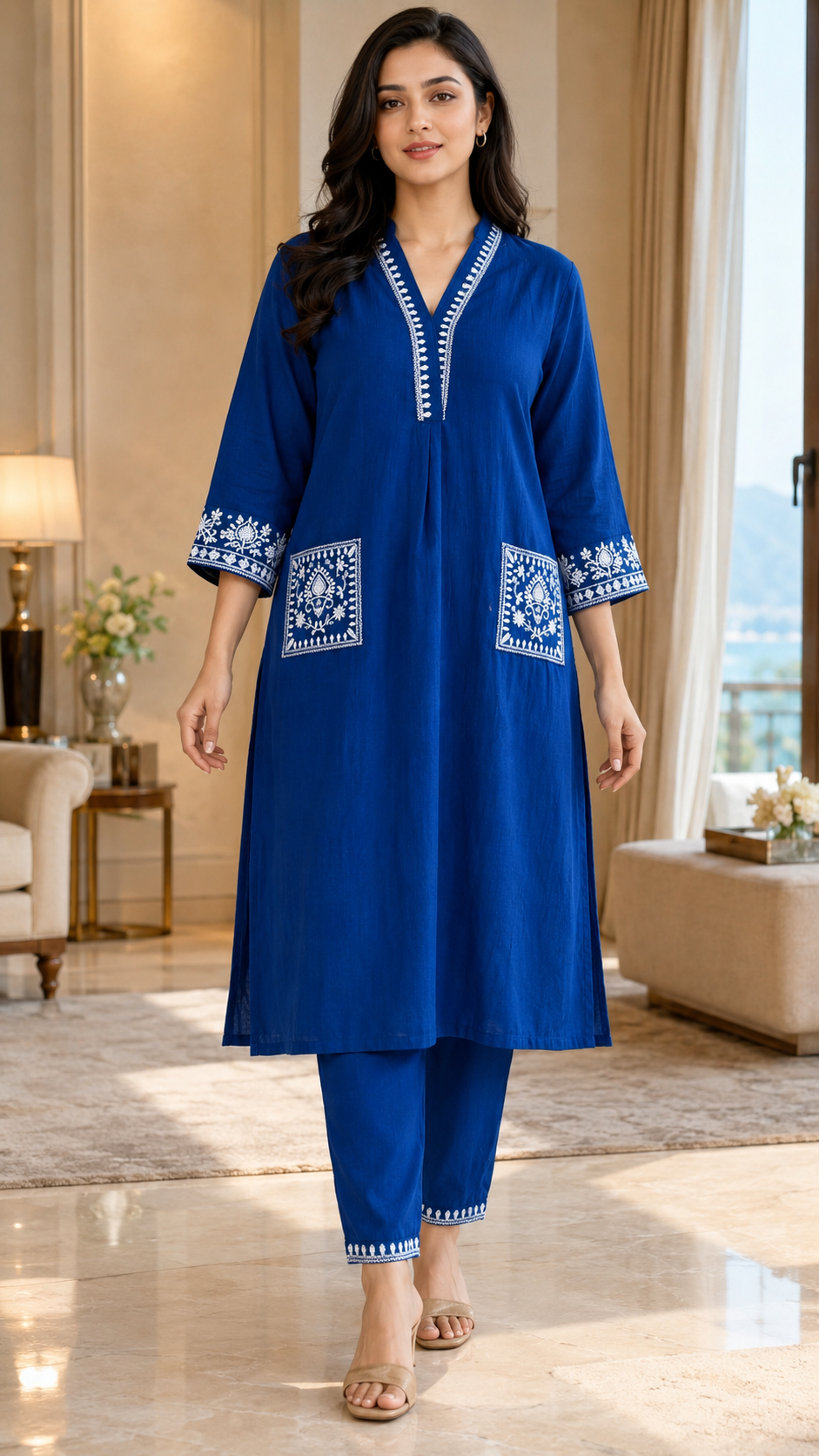 Neela Chand Kurta Set