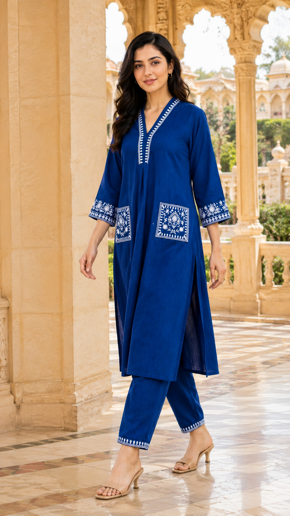 Neela Chand Kurta Set