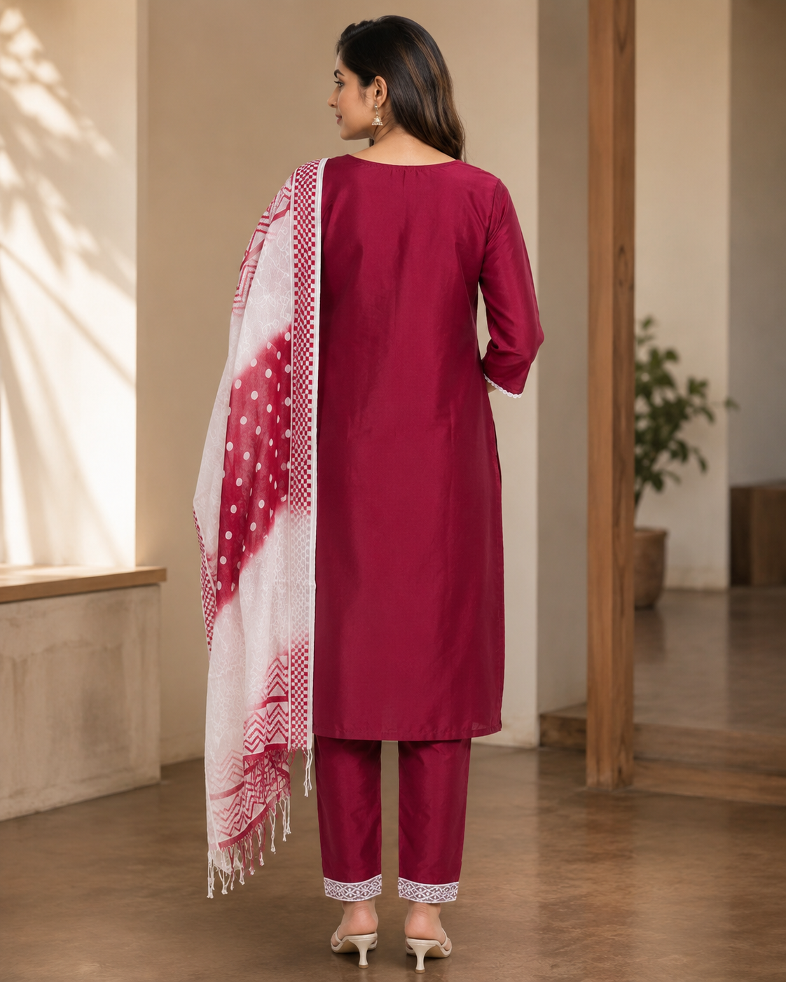 Maroon Meher Suit Set