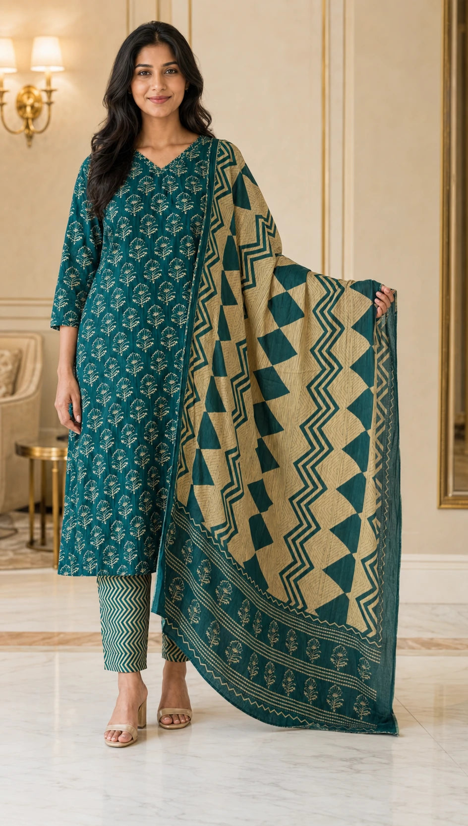 Green Naaz Kurti