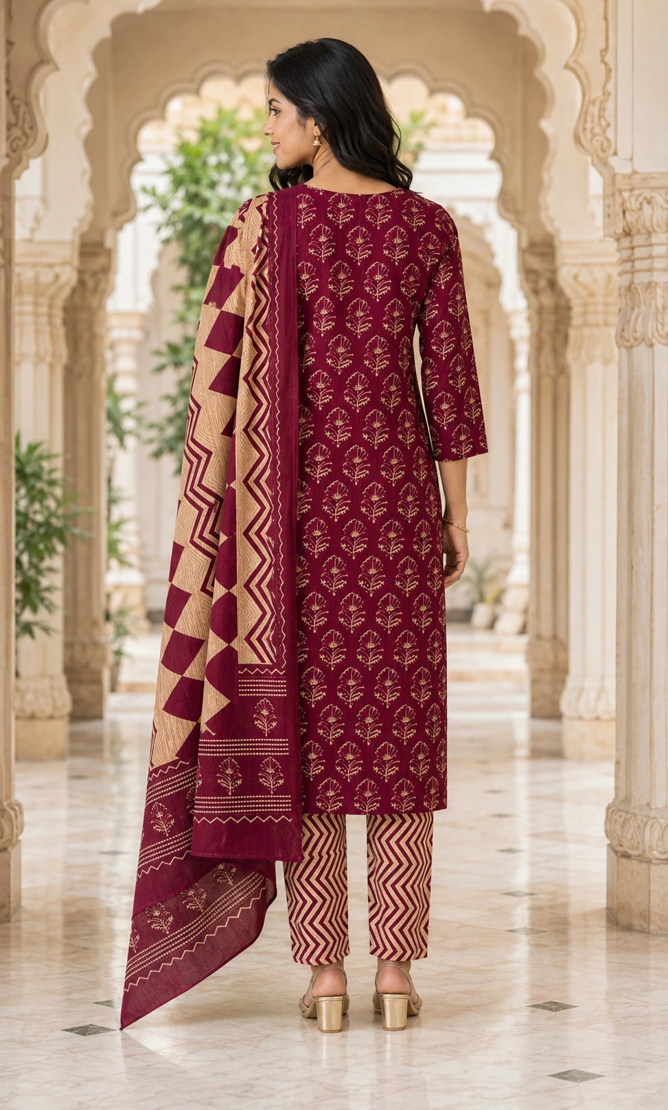 Maroon Kashish Suit Set
