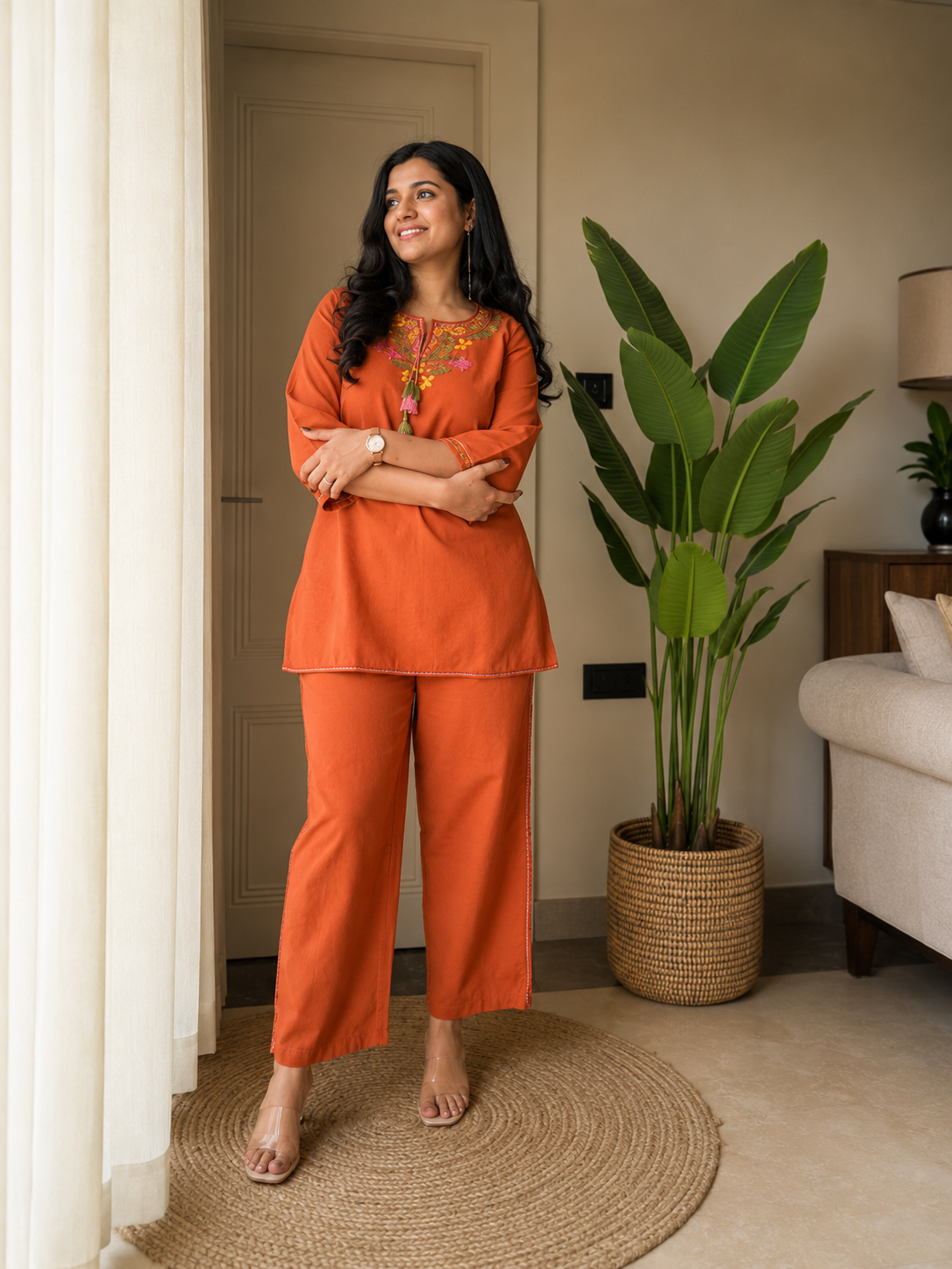 Marigold Orange Coord Set