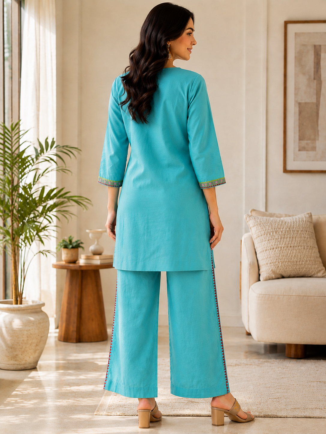 Firoza Embroidered Coord Set