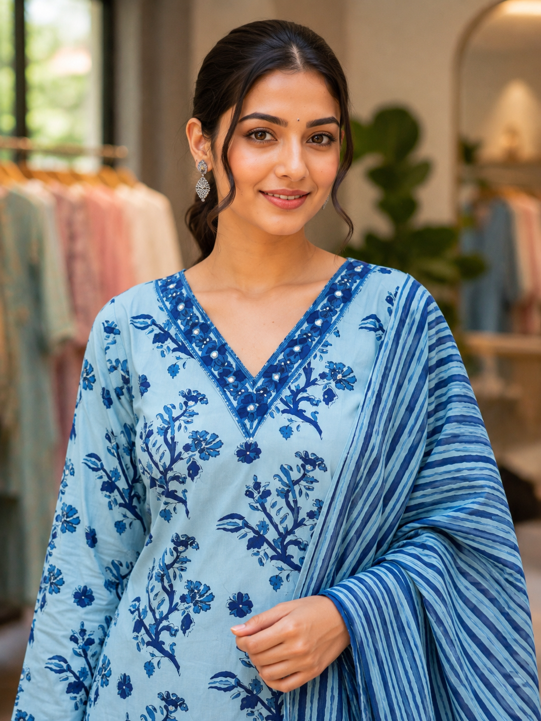 Blue Riwaayat Suit Set