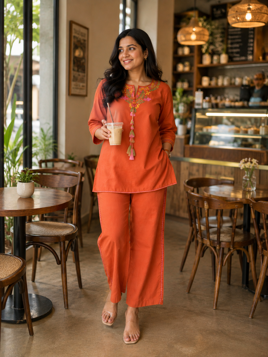 Marigold Orange Coord Set
