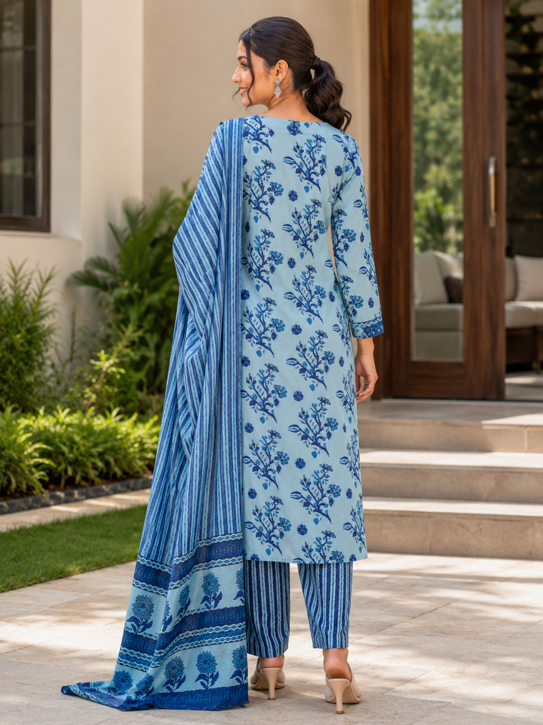 Blue Riwaayat Suit Set