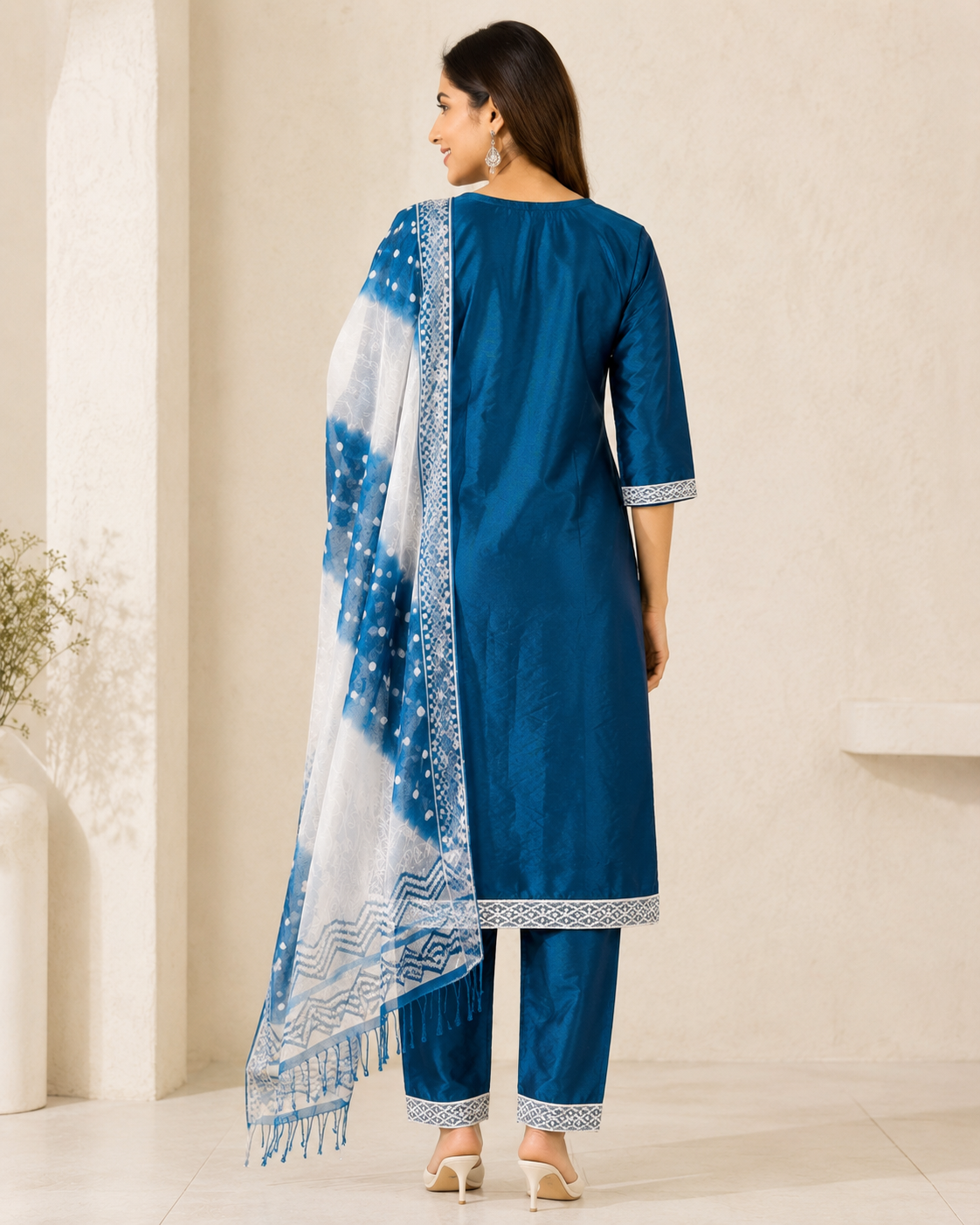 Blue Gulab Kashish Suit Set