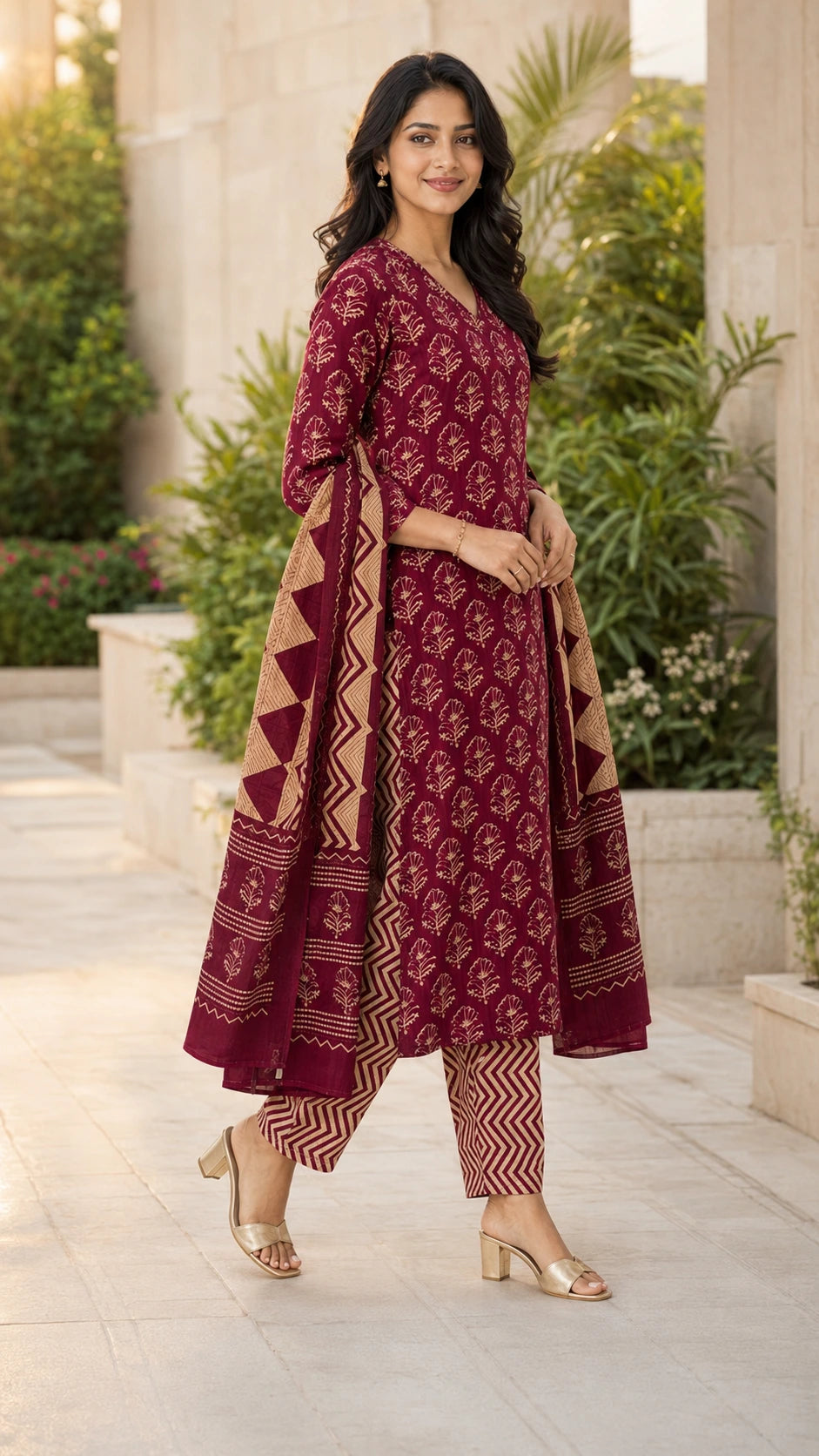Maroon Kashish Suit Set