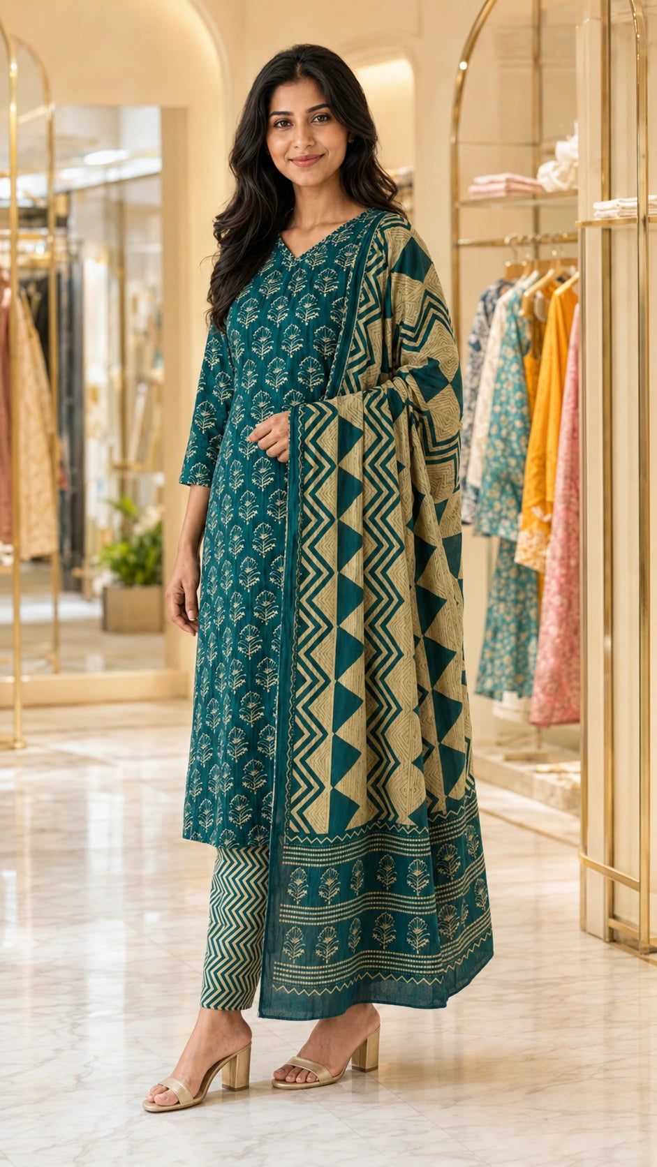 Green Naaz Kurti